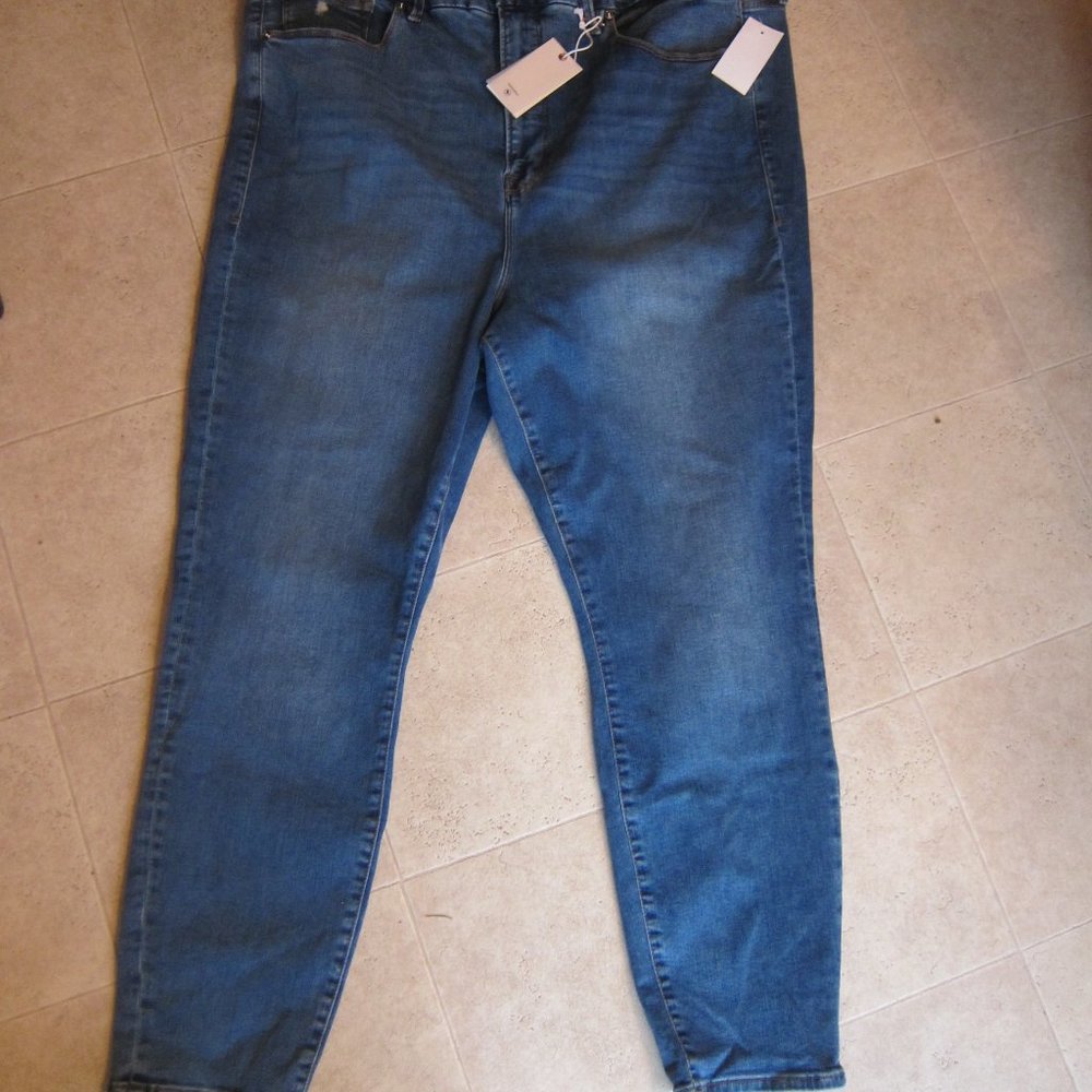 good american GOOD LEGS CROP super cute jeans size 24 plus size